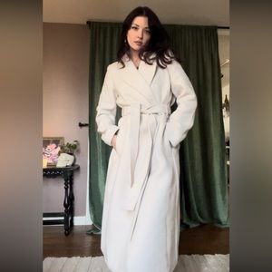 GORGEOUS off white pea coat